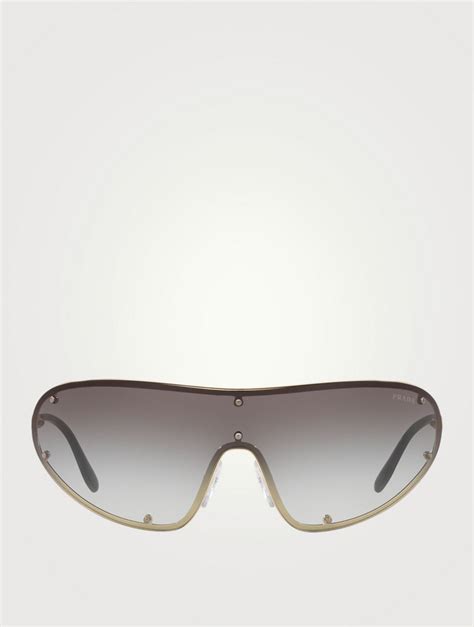 prada sunglasses with white sides|prada shield sunglasses women.